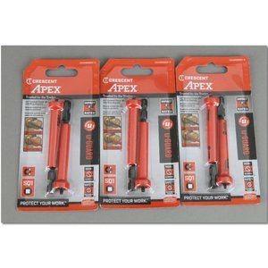 Lot of 6 Crescent Apex SQ1 3.5 covered power bits with ring magnets CAUMB3BSQ1-2